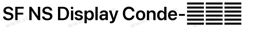 SF NS Display Conde字体转换